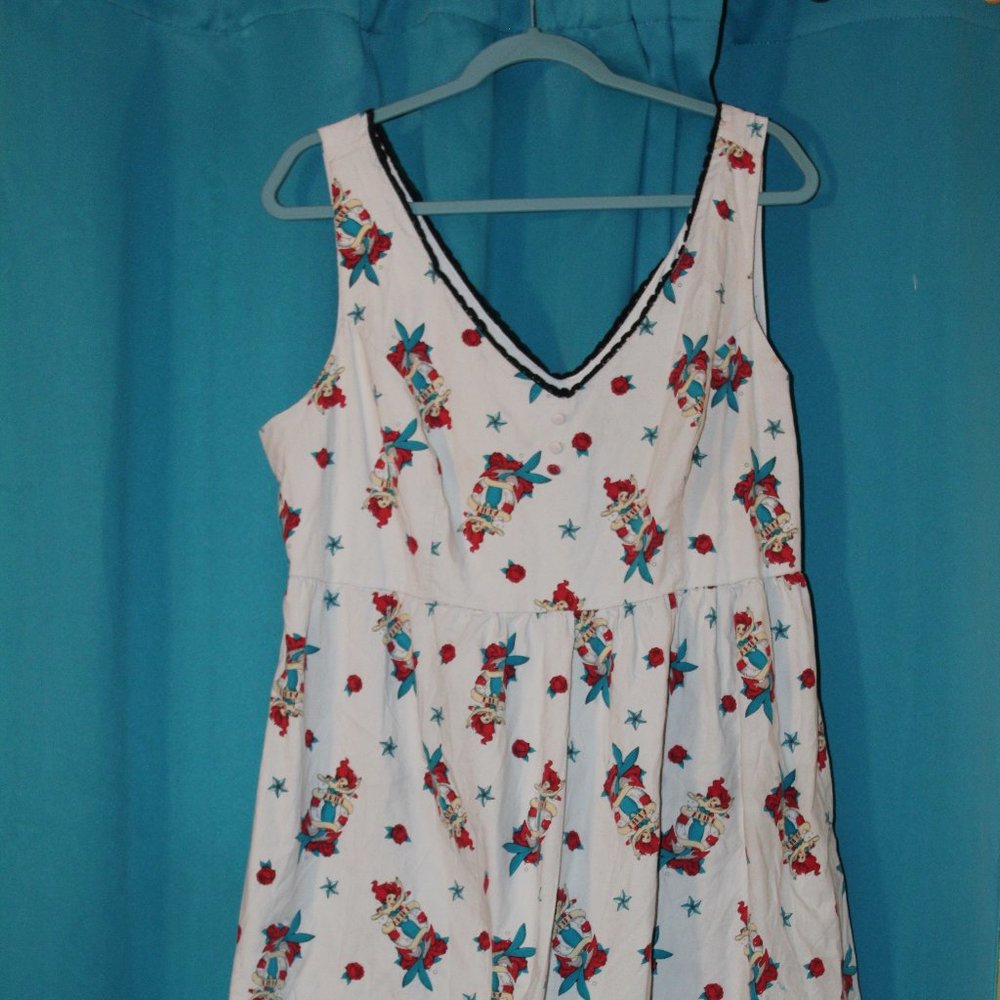 The Little Mermaid Print Size 18 Torrid Dress